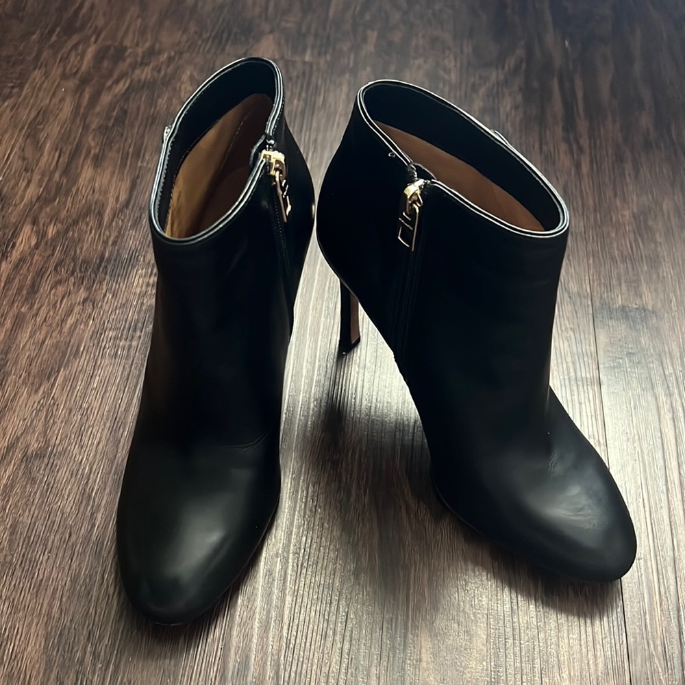 Coach Black Suede Stiletto Ankle Boots - Picture 2 of 9